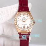 KB Factory Swiss Replica Omega Constellation Manhattan Rose Gold Case 29MM Watch